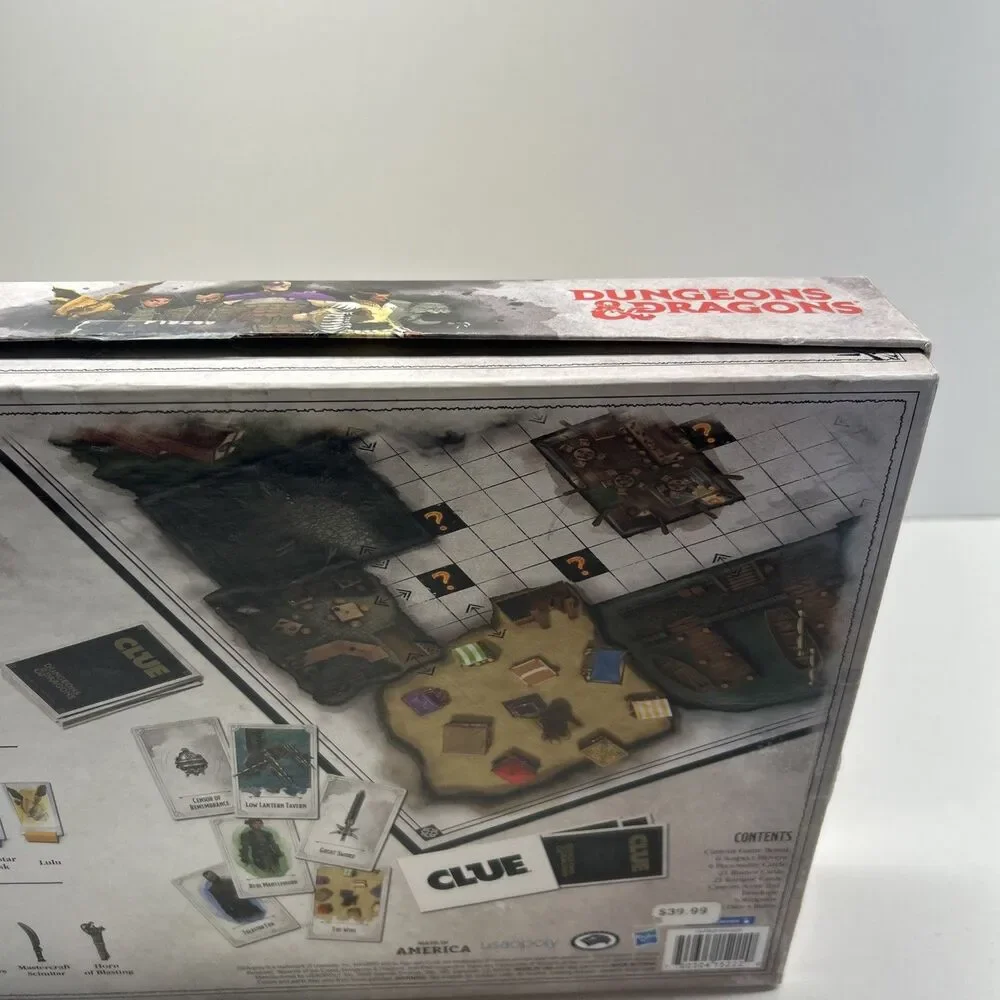 Dungeons & Dragons Clue Board Game‎ Complete D&D Hasbro 2019 Complete